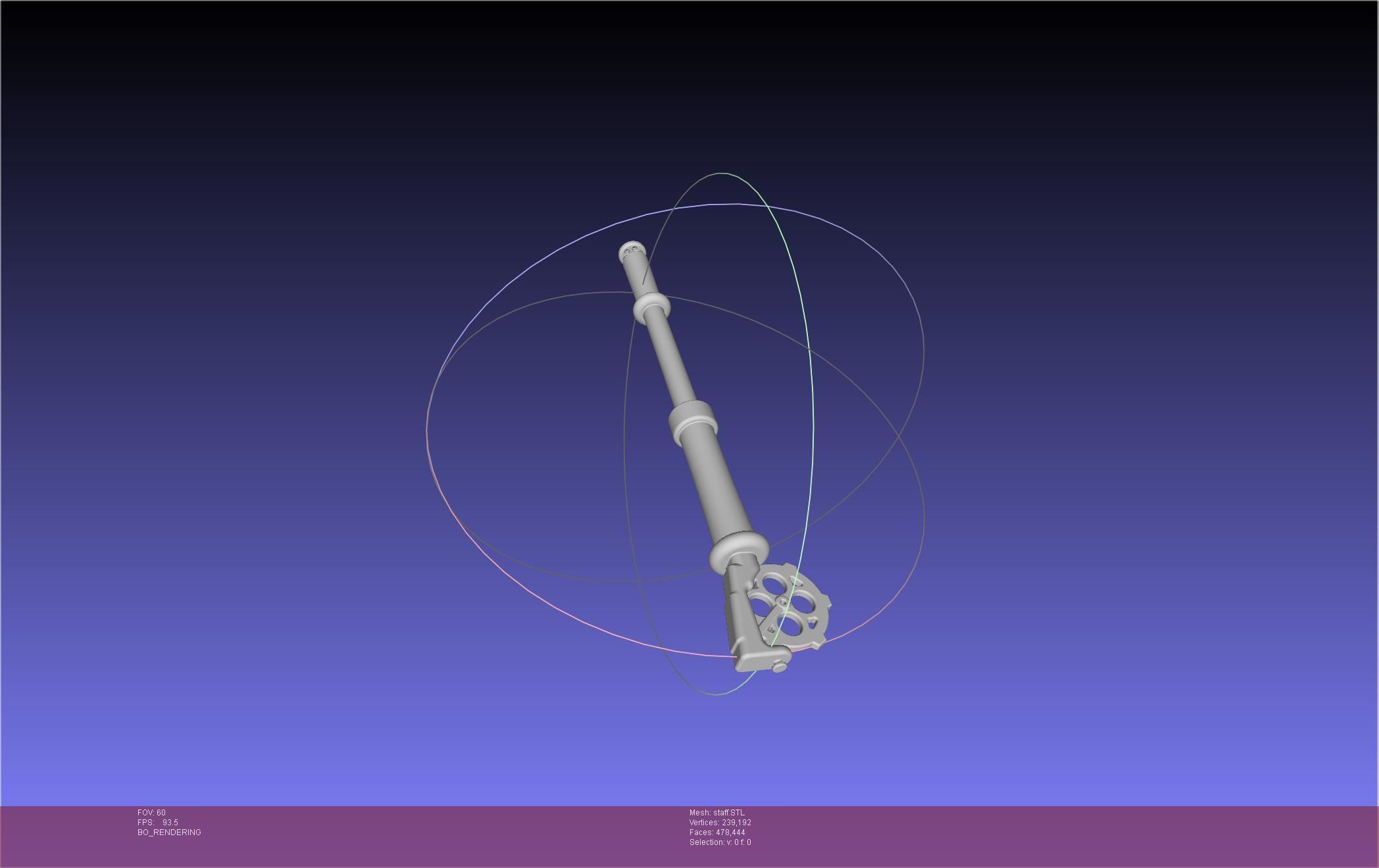 Arcane Ekko Staff 3D print model_9