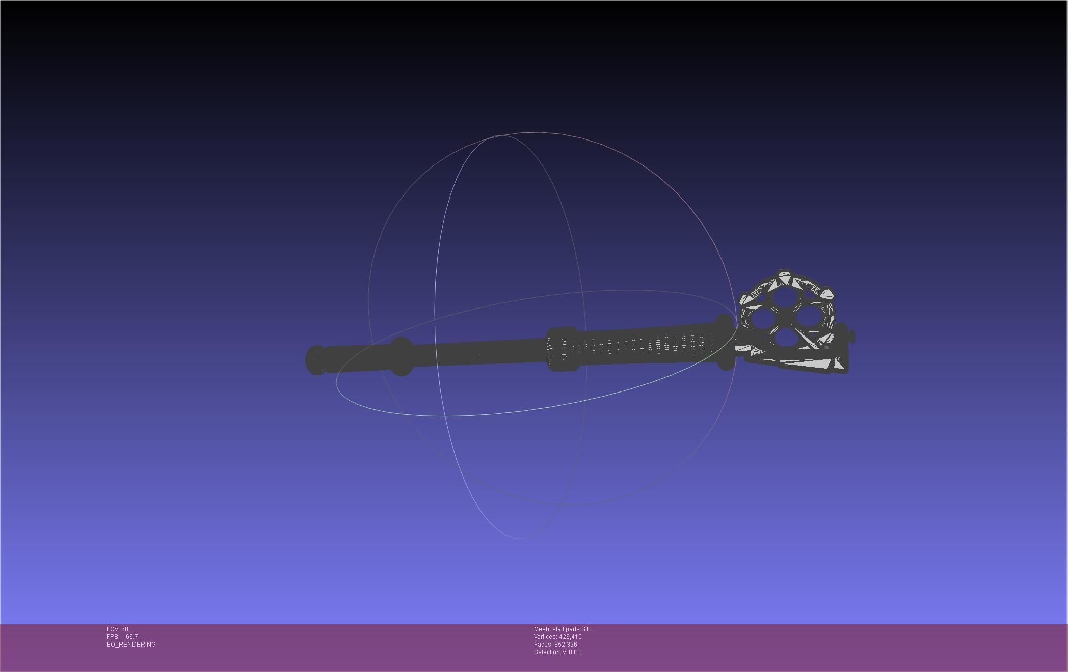 Arcane Ekko Staff 3D print model_72