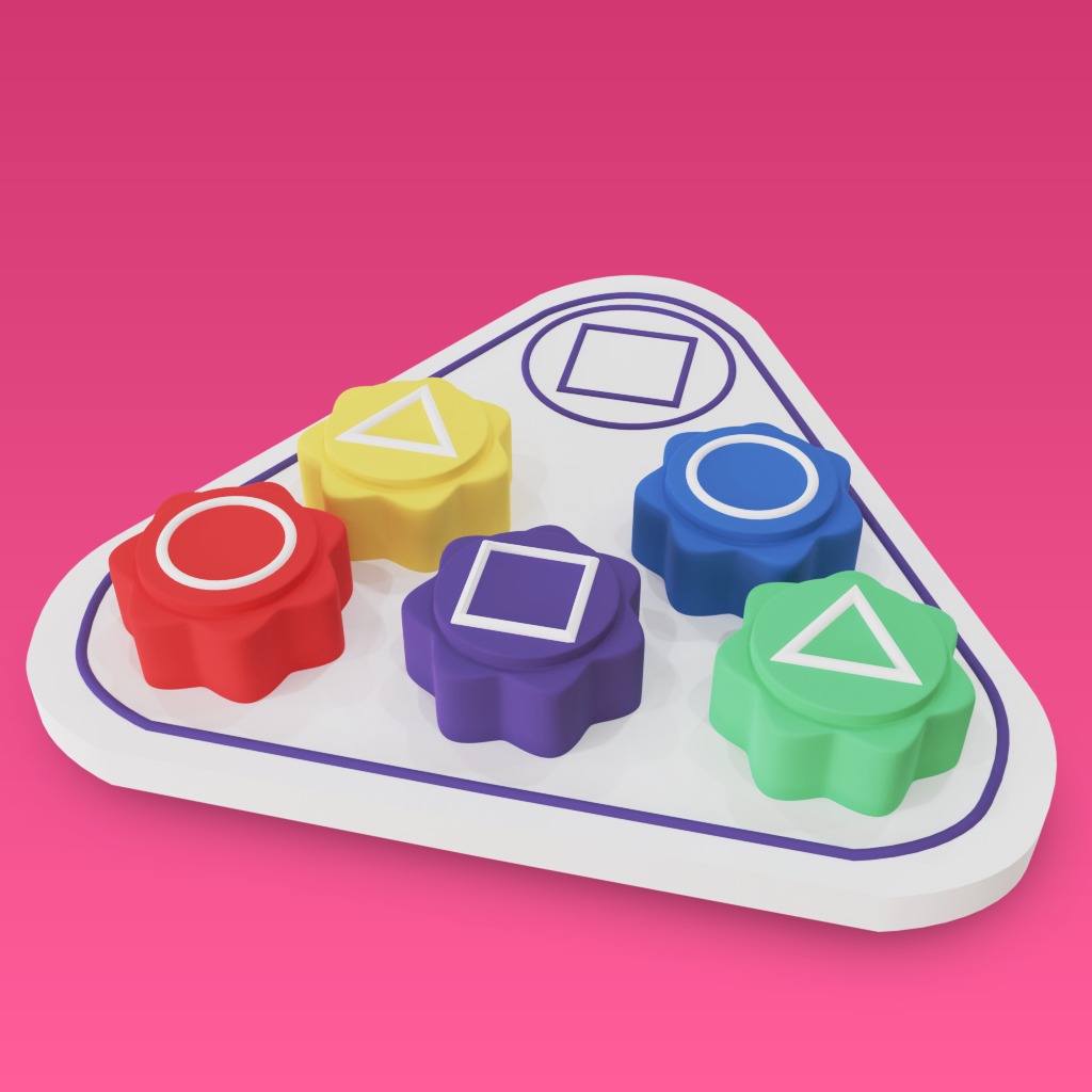 GONGGI - SQUID GAME SET SIMPLE AND HOLLOW DESIGNS 3D print model_2