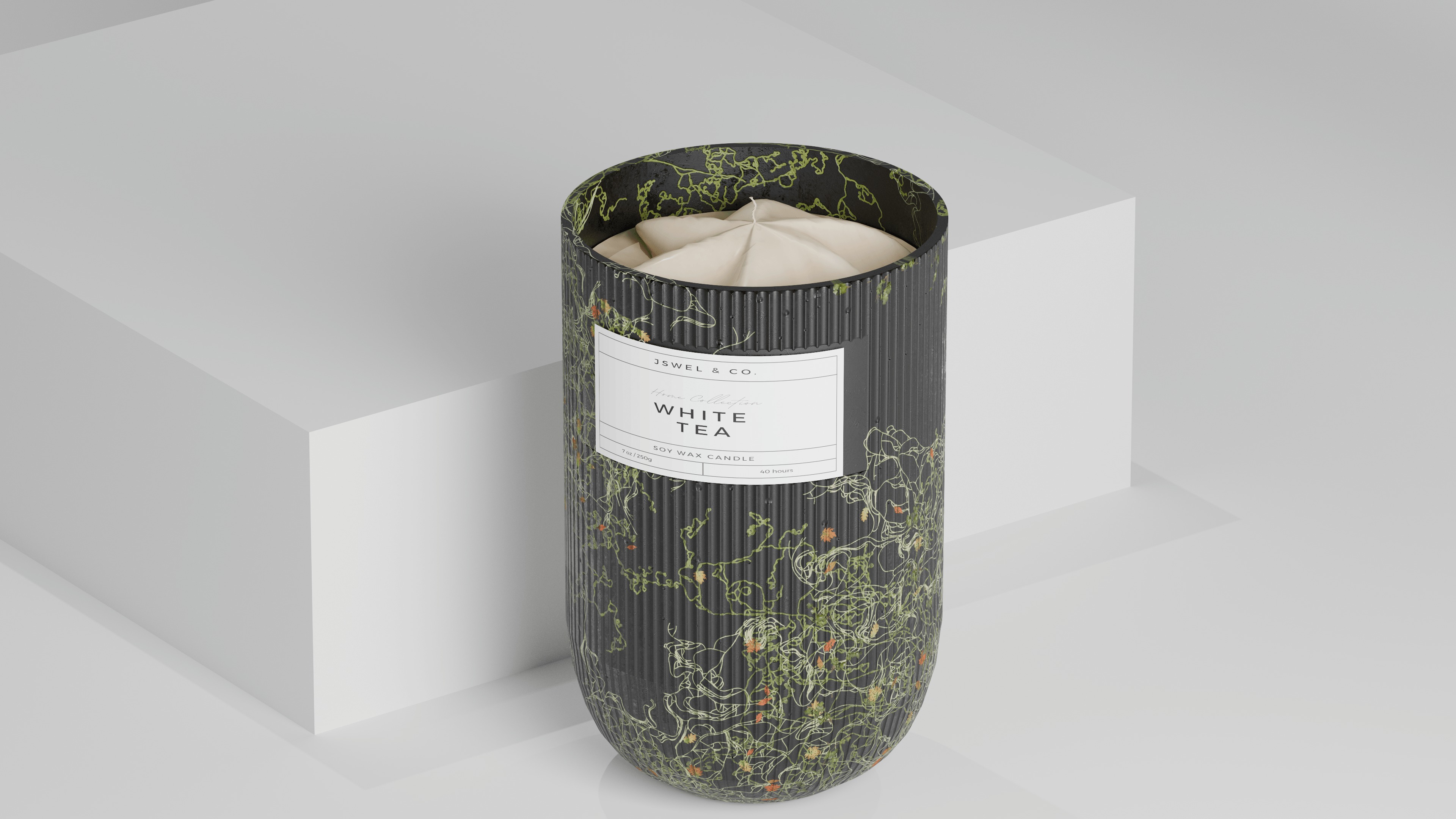 Scented Candles Full Set Low-poly 3D model_5