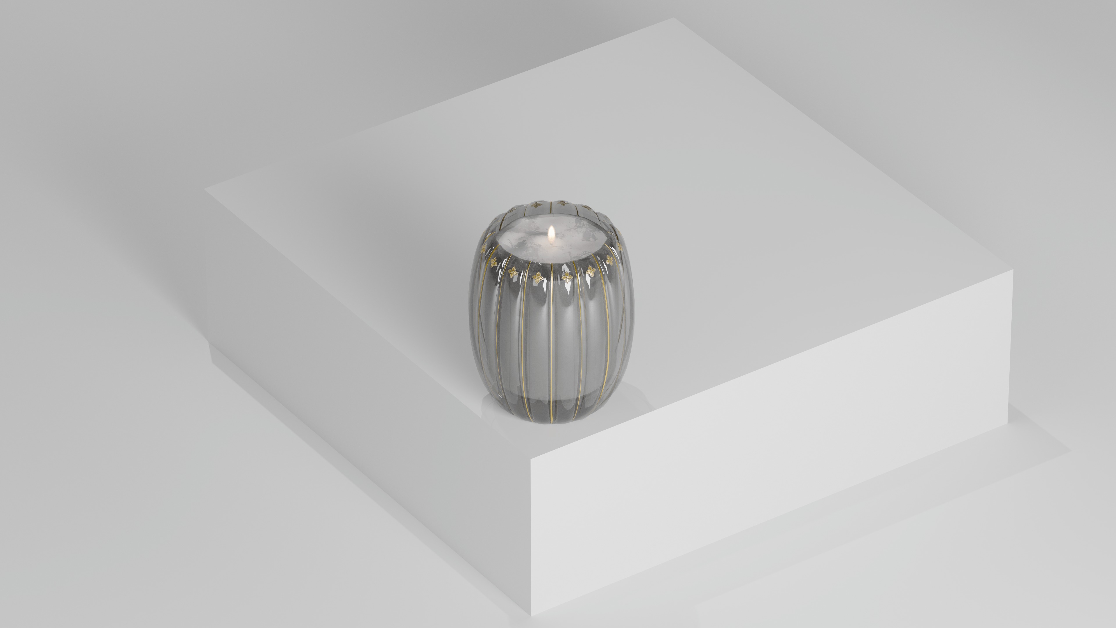 Scented Candles Full Set Low-poly 3D model_7
