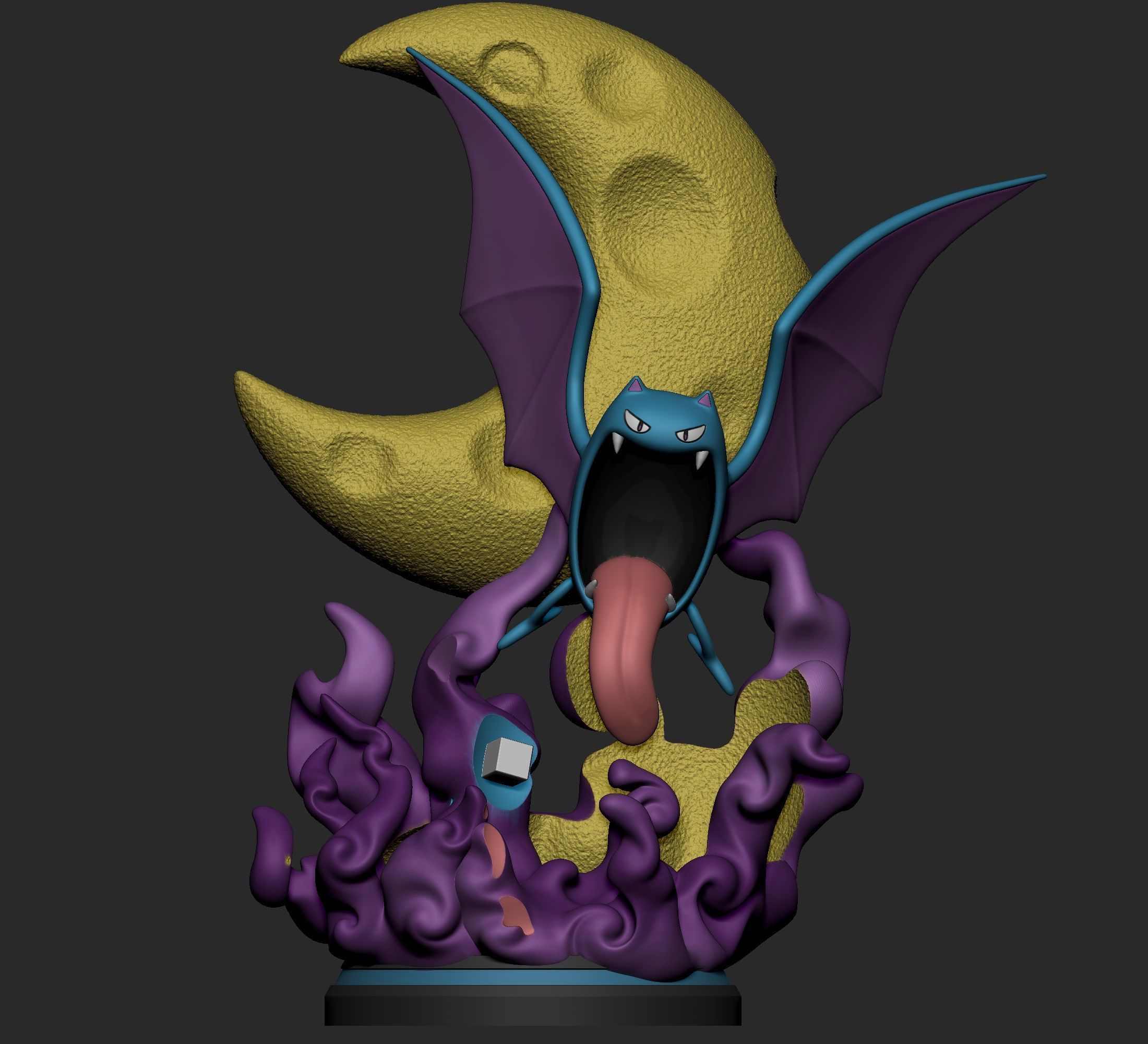 Pokemon - Zubat Golbat and Crobat Figure  3D print model_12