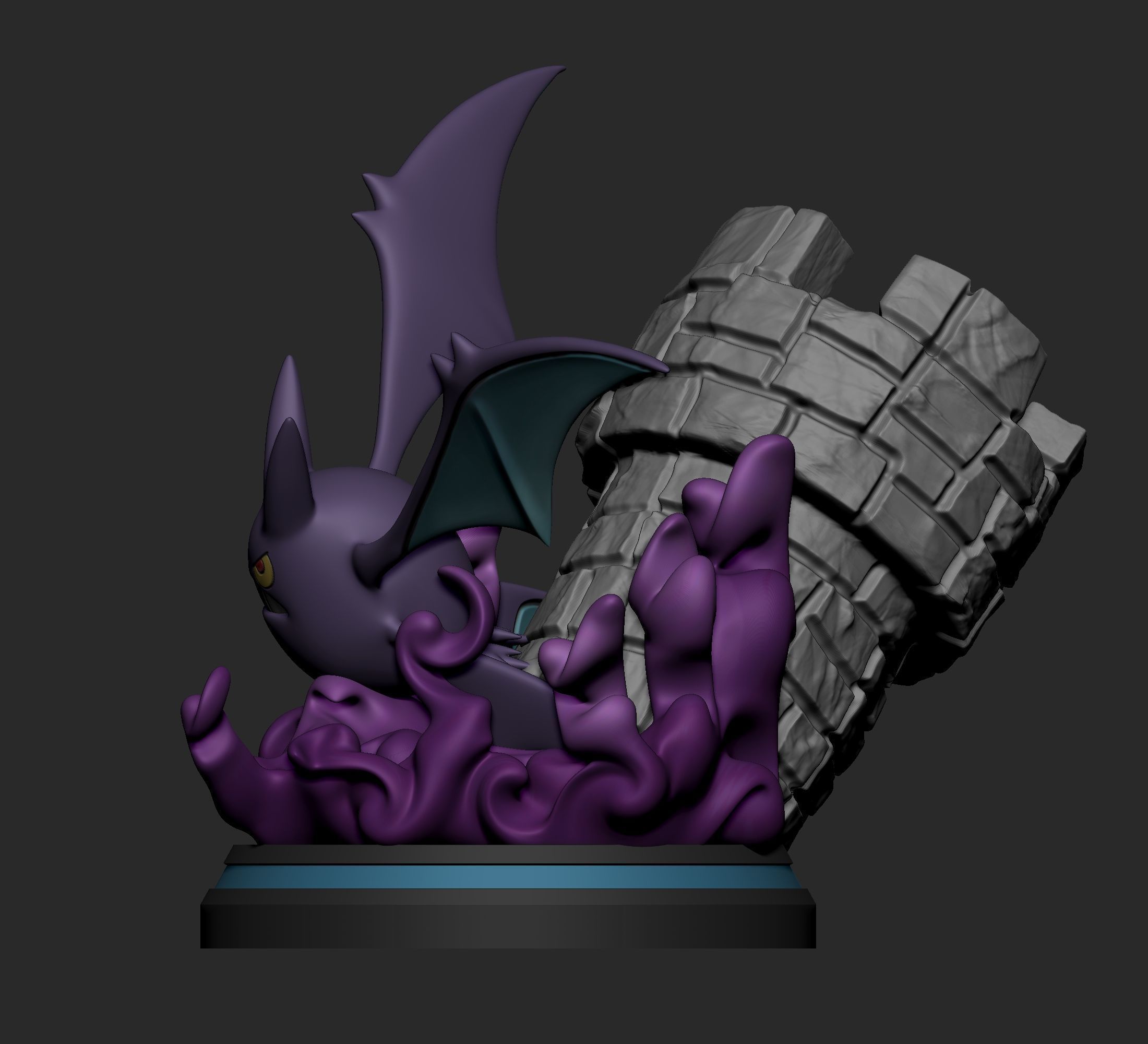 Pokemon - Zubat Golbat and Crobat Figure  3D print model_15