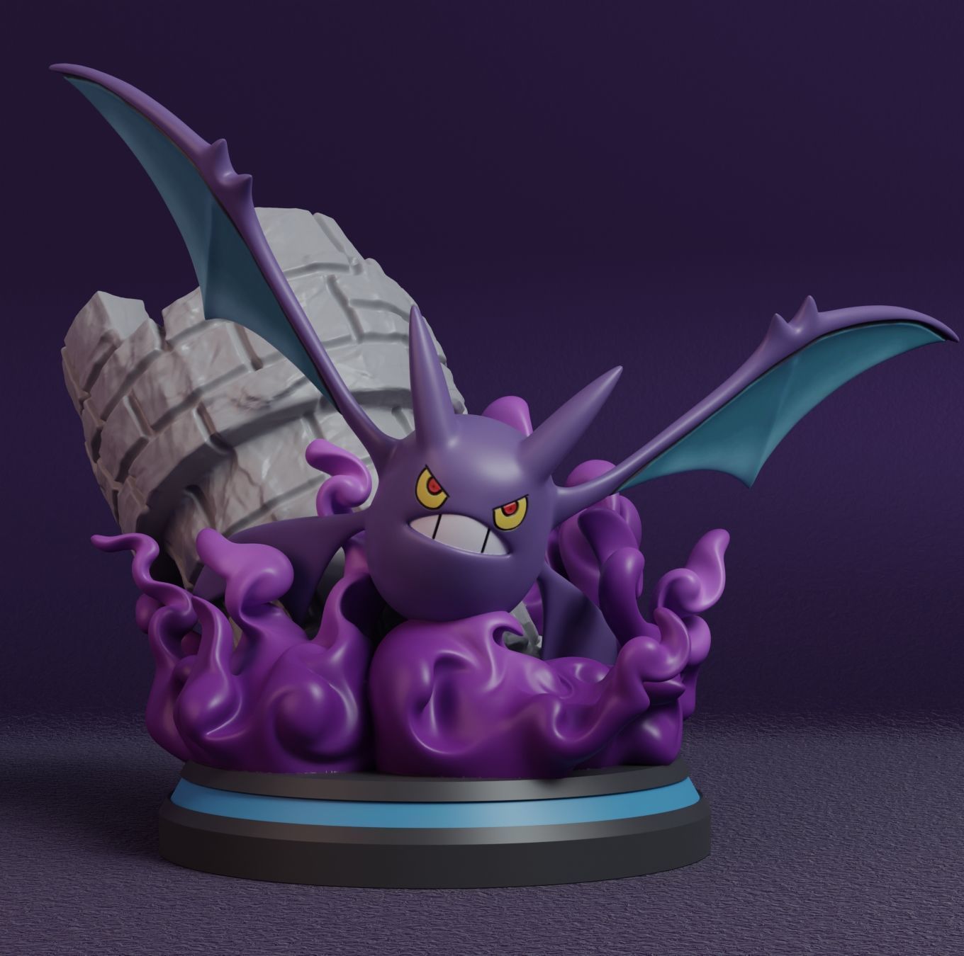 Pokemon - Zubat Golbat and Crobat Figure  3D print model_13