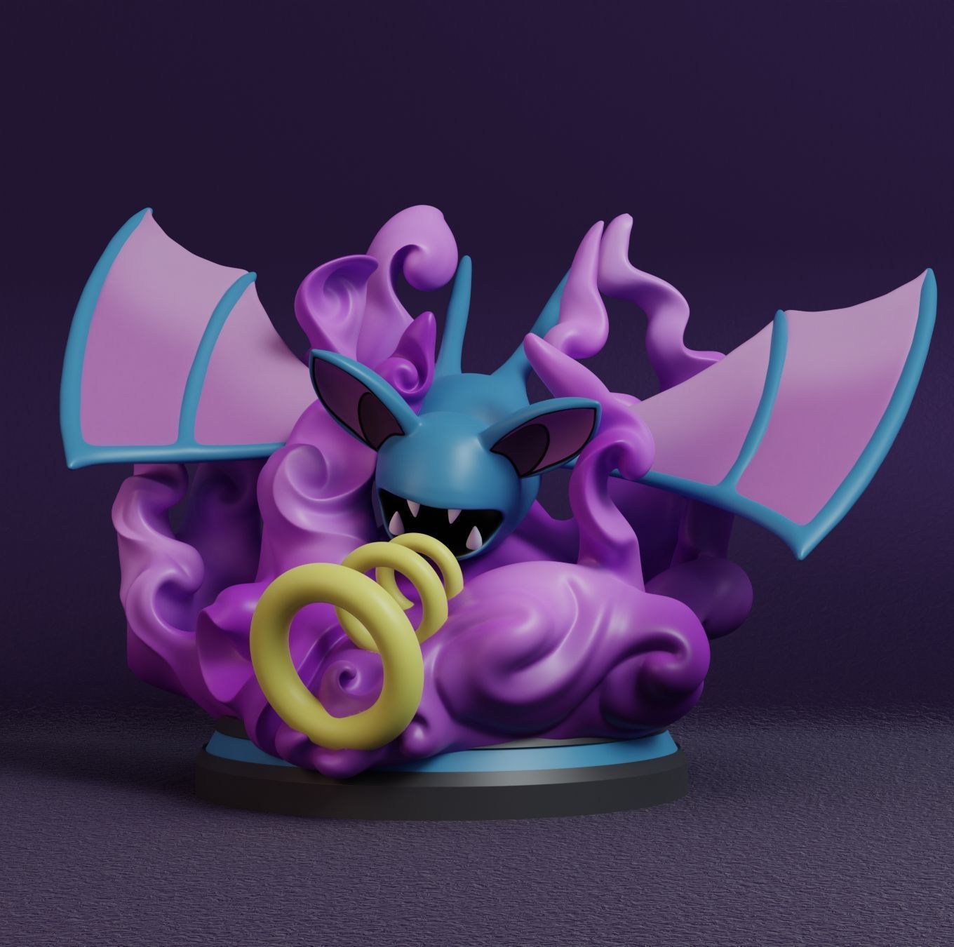 Pokemon - Zubat Golbat and Crobat Figure  3D print model_1