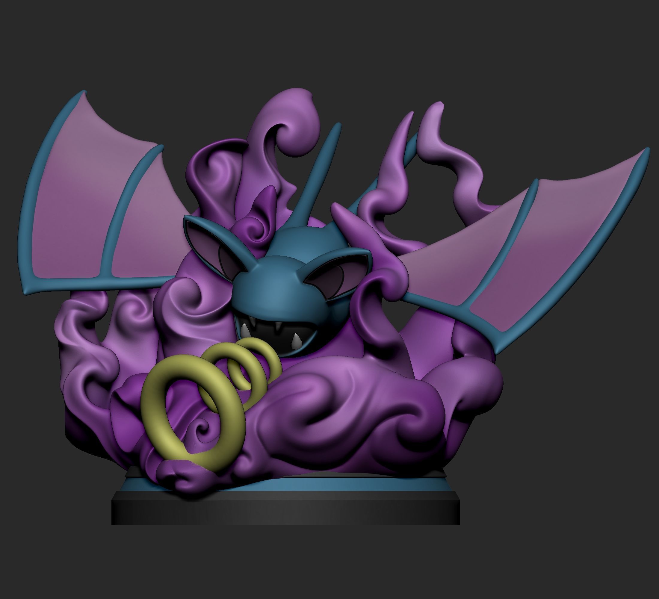 Pokemon - Zubat Golbat and Crobat Figure  3D print model_3