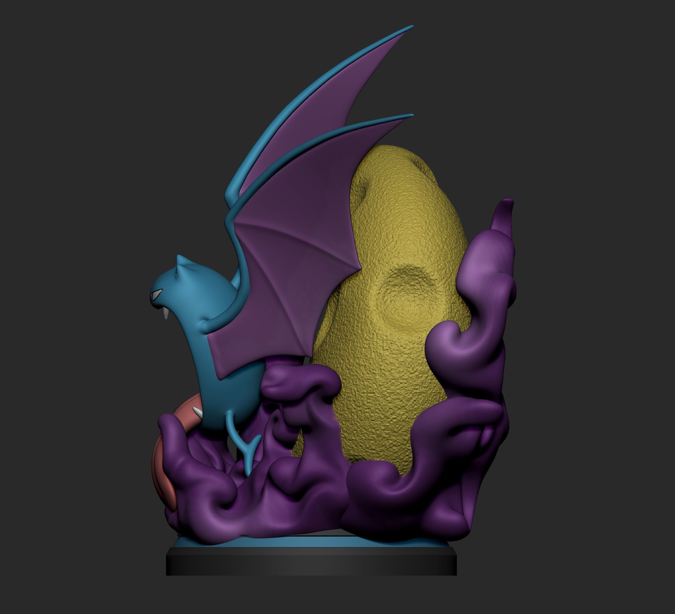 Pokemon - Zubat Golbat and Crobat Figure  3D print model_9