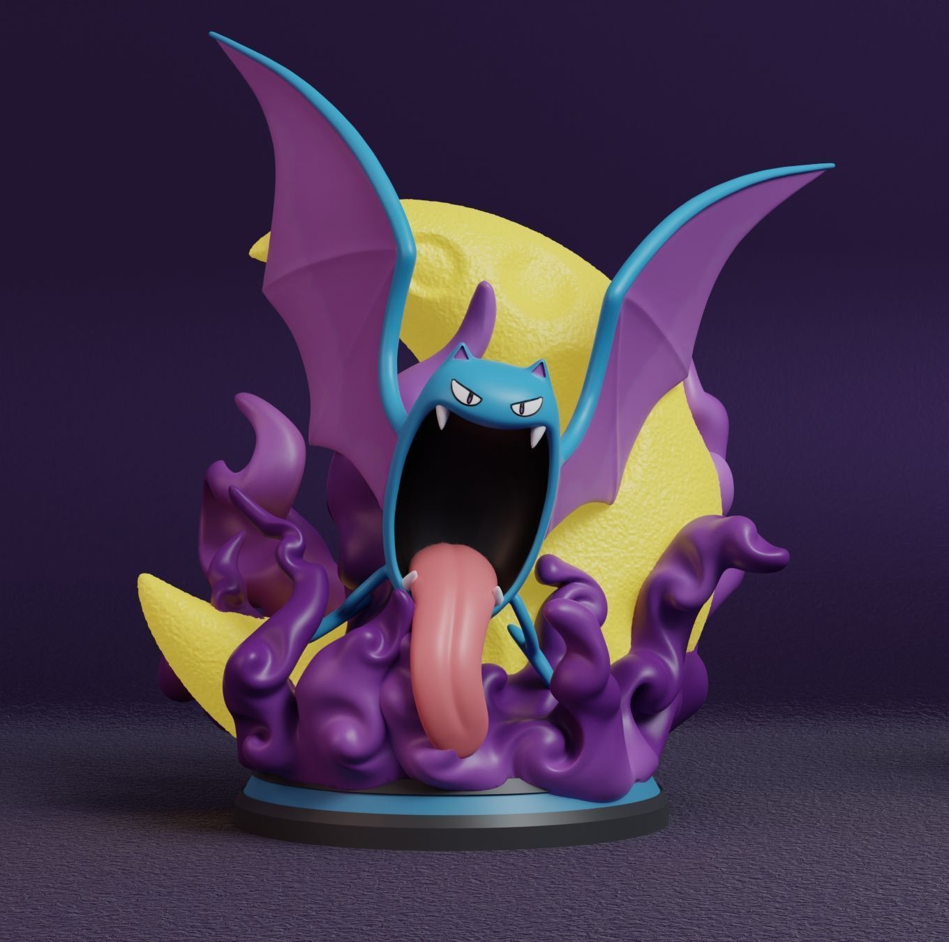 Pokemon - Zubat Golbat and Crobat Figure  3D print model_7