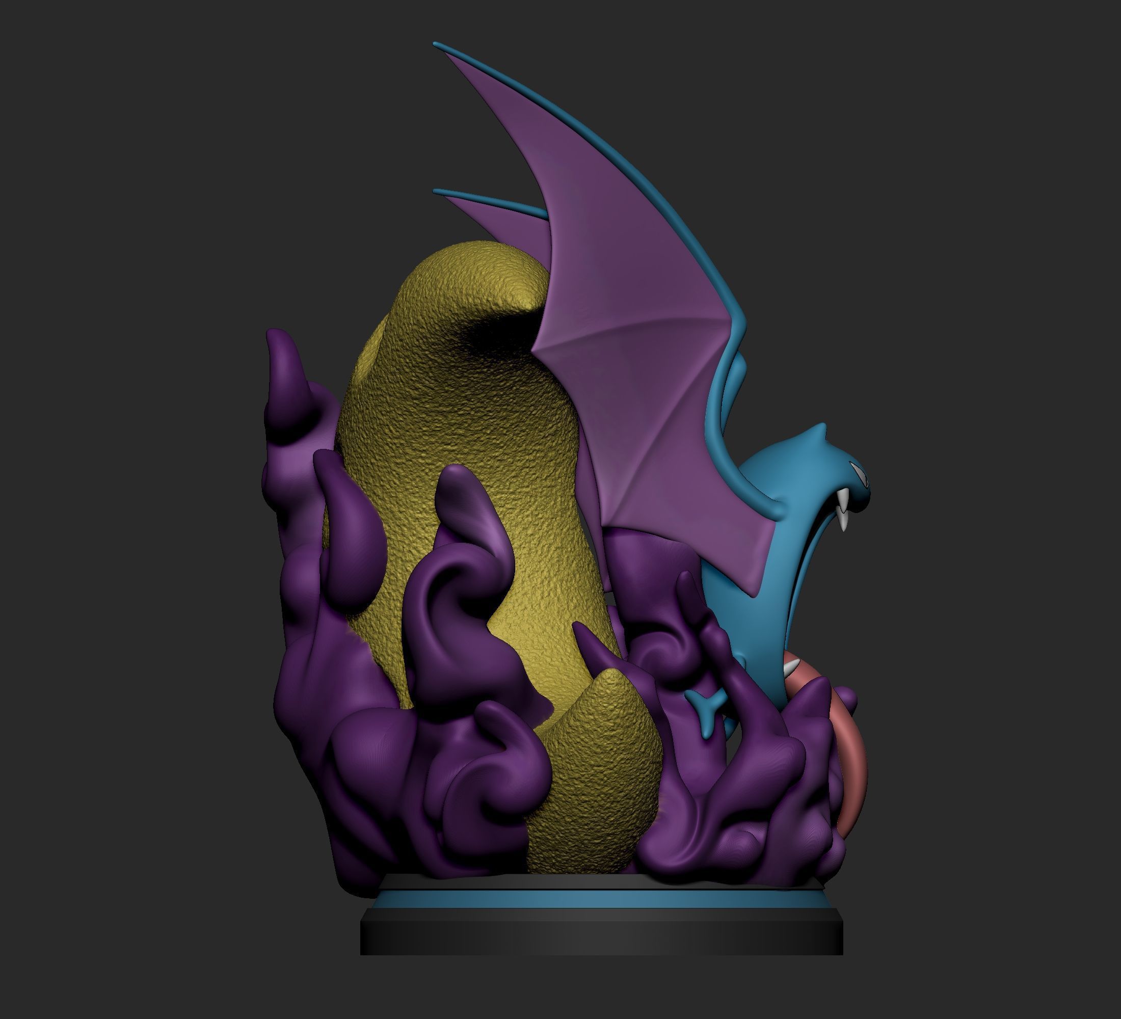 Pokemon - Zubat Golbat and Crobat Figure  3D print model_11