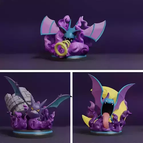Pokemon - Zubat Golbat and Crobat Figure 