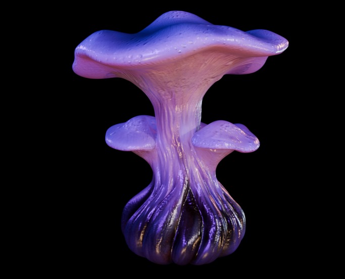 Purple Mushroom Megapack 3D print model_15