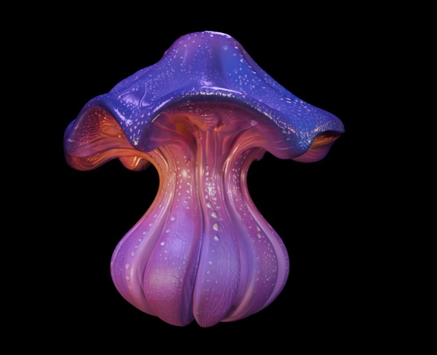 Purple Mushroom Megapack 3D print model_20