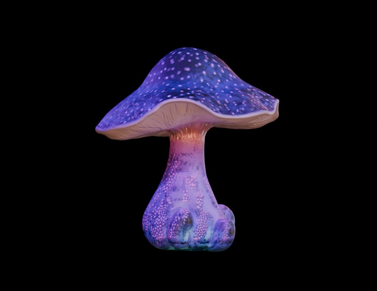 Purple Mushroom Megapack 3D print model_21