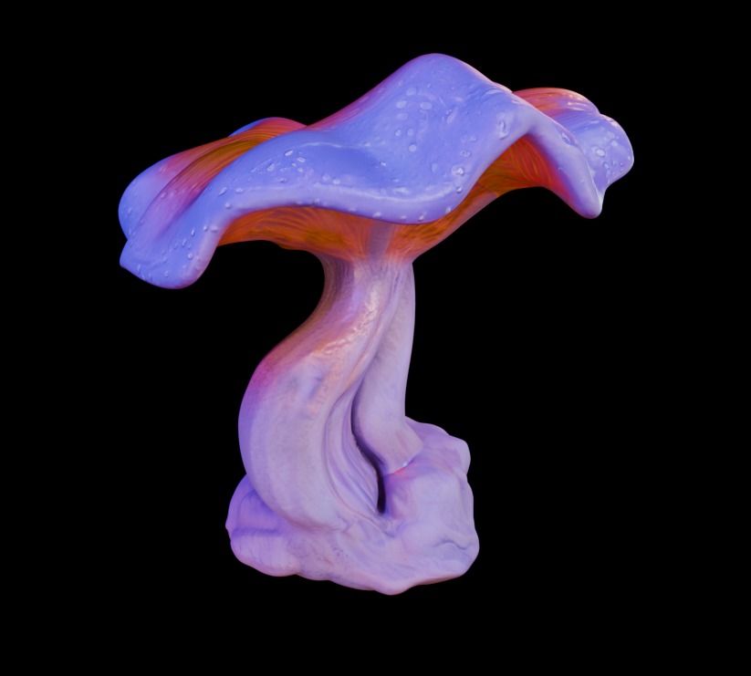 Purple Mushroom Megapack 3D print model_22