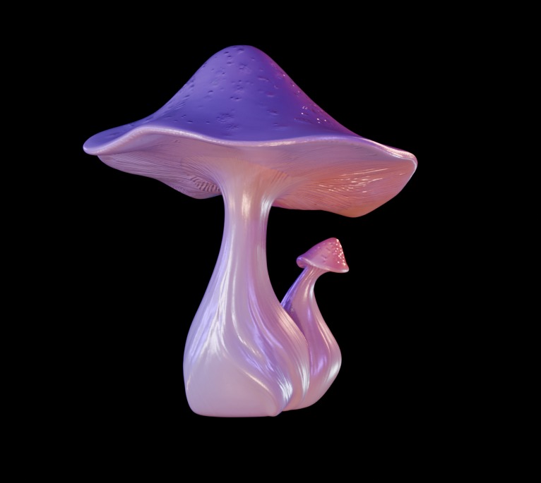 Purple Mushroom Megapack 3D print model_19