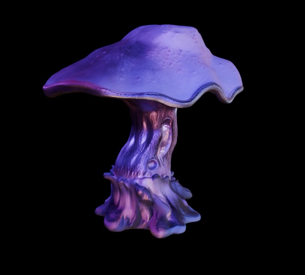 Purple Mushroom Megapack 3D print model_14