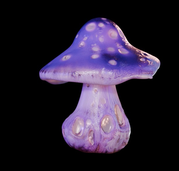 Purple Mushroom Megapack 3D print model_18