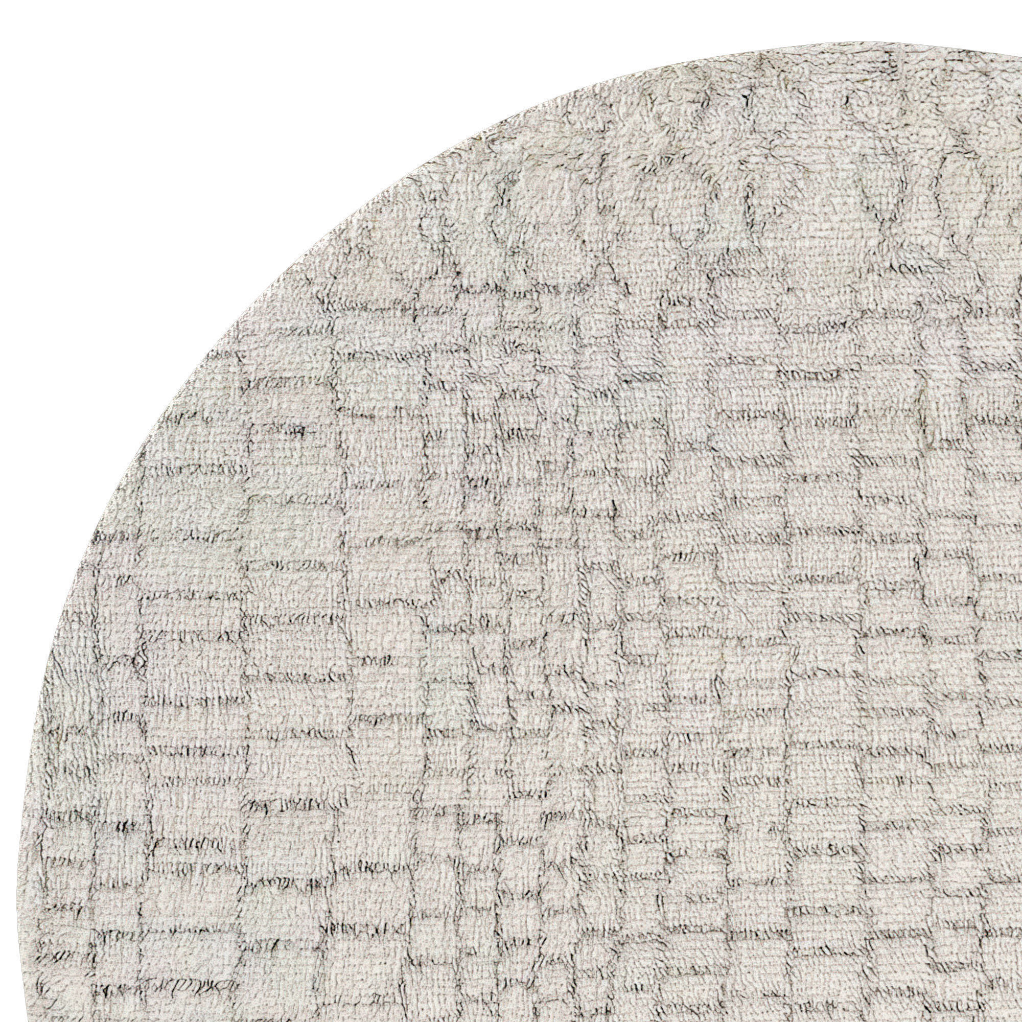 Bakar Wool Rug Round 3D model_4
