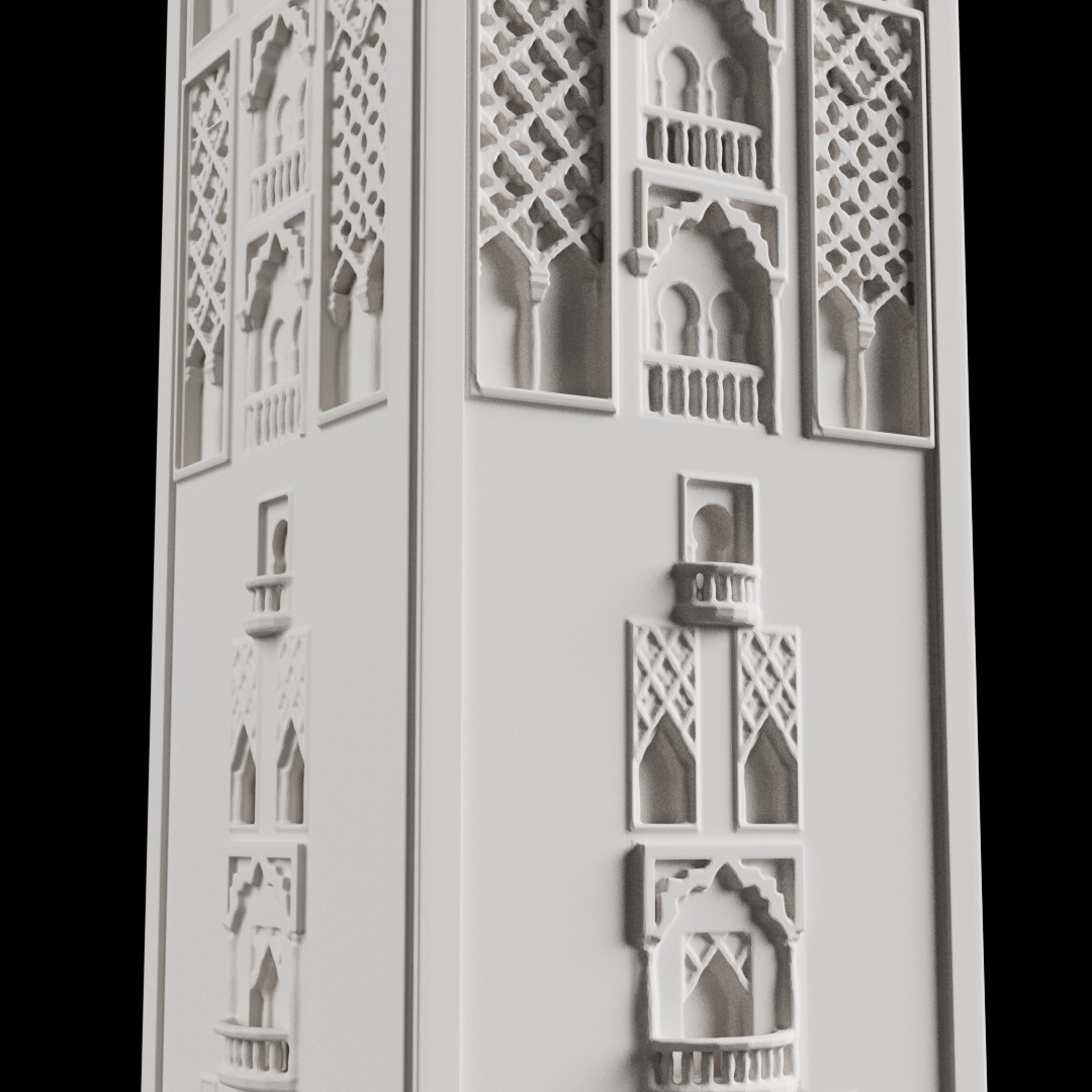 Giralda de Sevilla - Giralda Tower - 3D print ready 3D print model_1