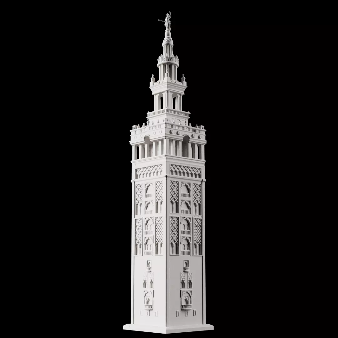 Giralda de Sevilla - Giralda Tower - 3D print ready 3D print model_0