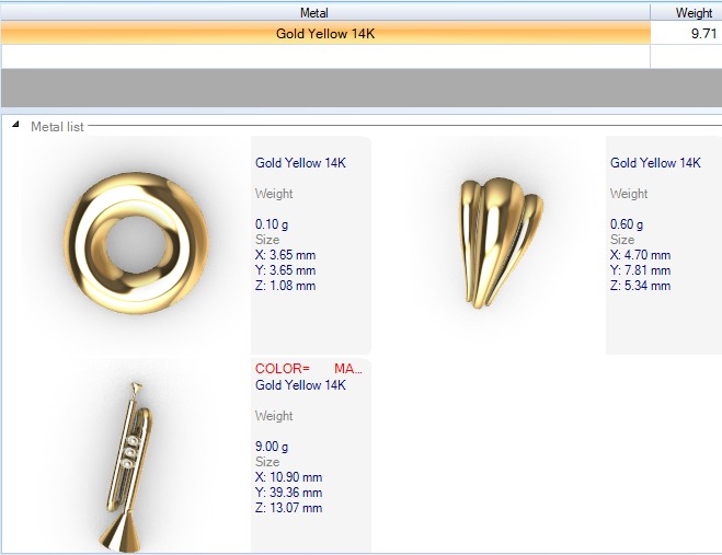 Trumpet pendant  3D print model_9