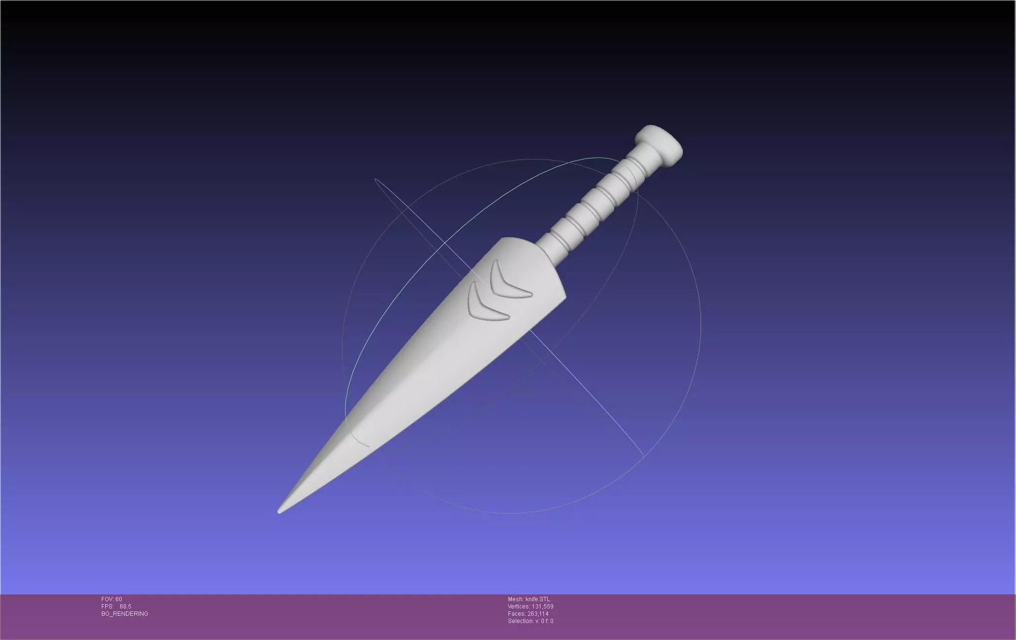 Mononoke Knife 3D print model