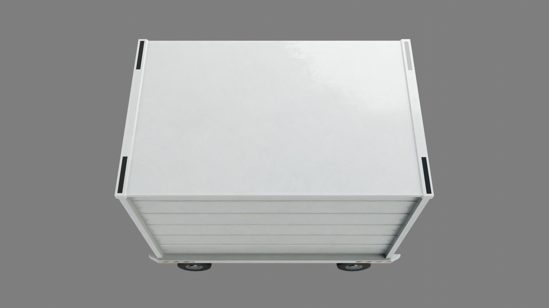 Lowpoly Airport Baggage Cart Low-poly 3D model_11