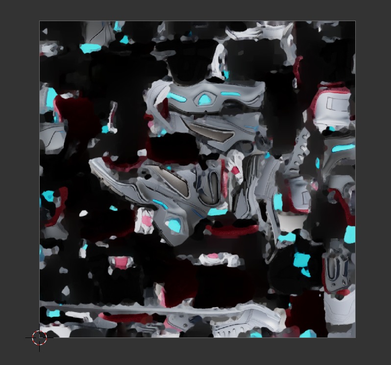 Futuristic Sneakers Low-poly 3D model_10