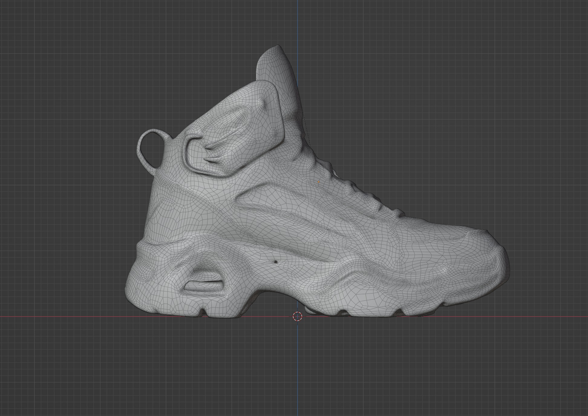 Futuristic Sneakers Low-poly 3D model_5
