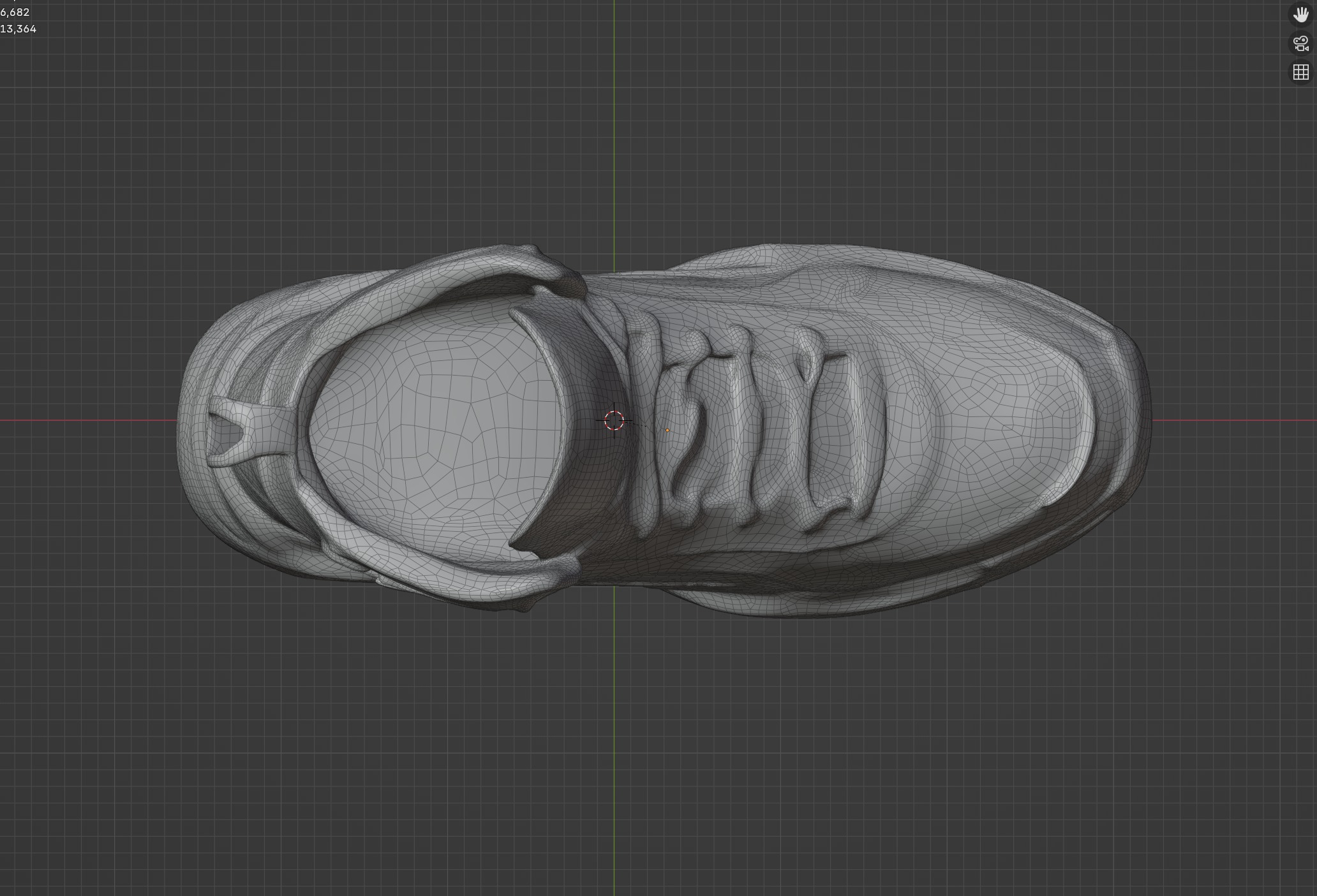 Futuristic Sneakers Low-poly 3D model_7