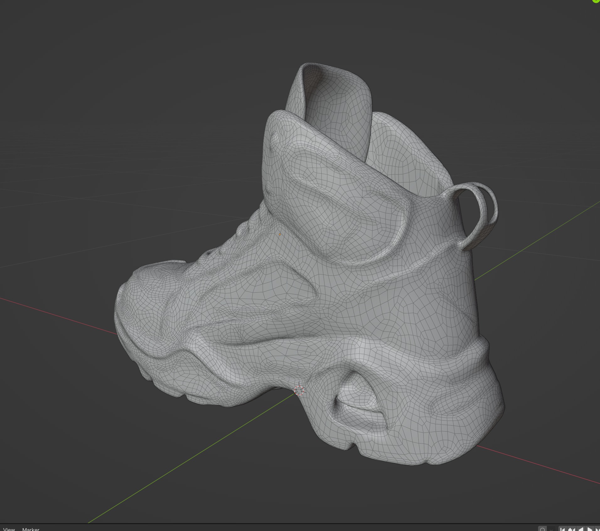 Futuristic Sneakers Low-poly 3D model_9