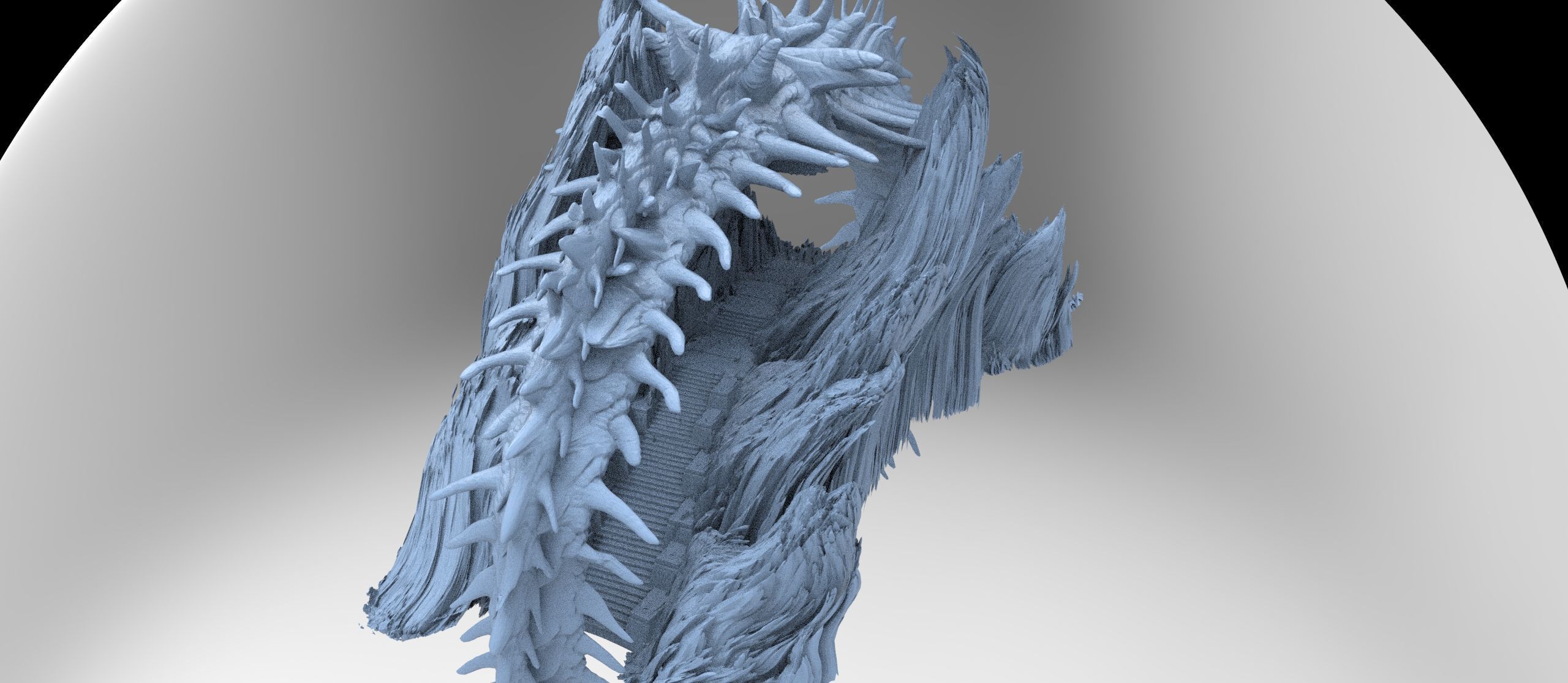 Japanese Genma mountains  3D model_1