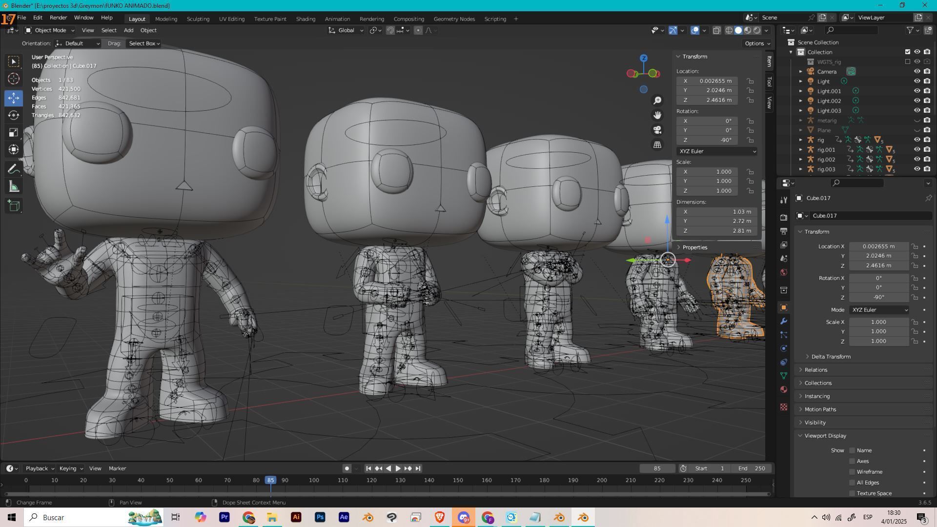 Funko Animate Low-poly 3D model_1