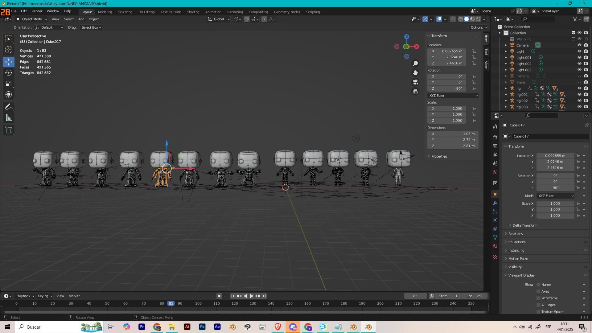 Funko Animate Low-poly 3D model_2