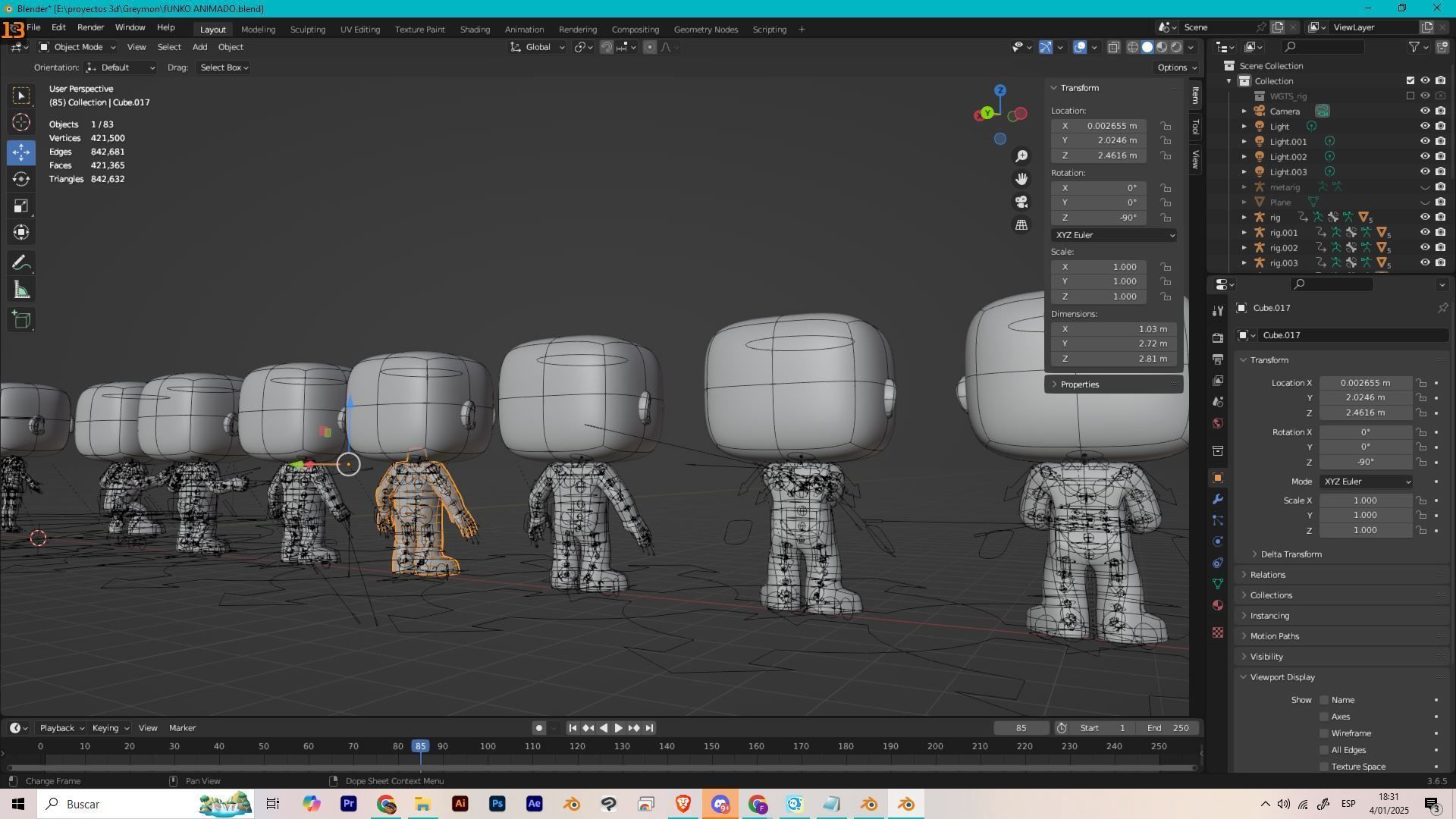 Funko Animate Low-poly 3D model_3