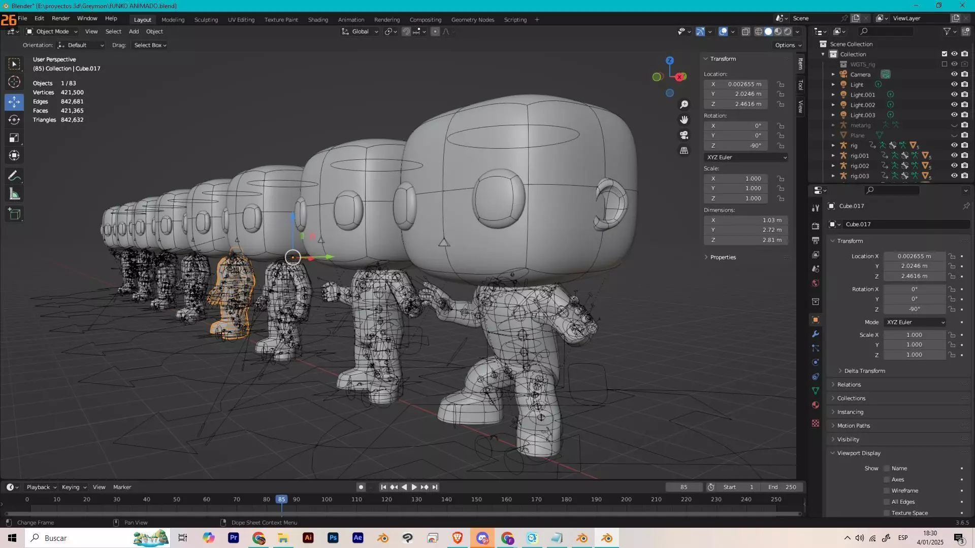 Funko Animate Low-poly 3D model_0