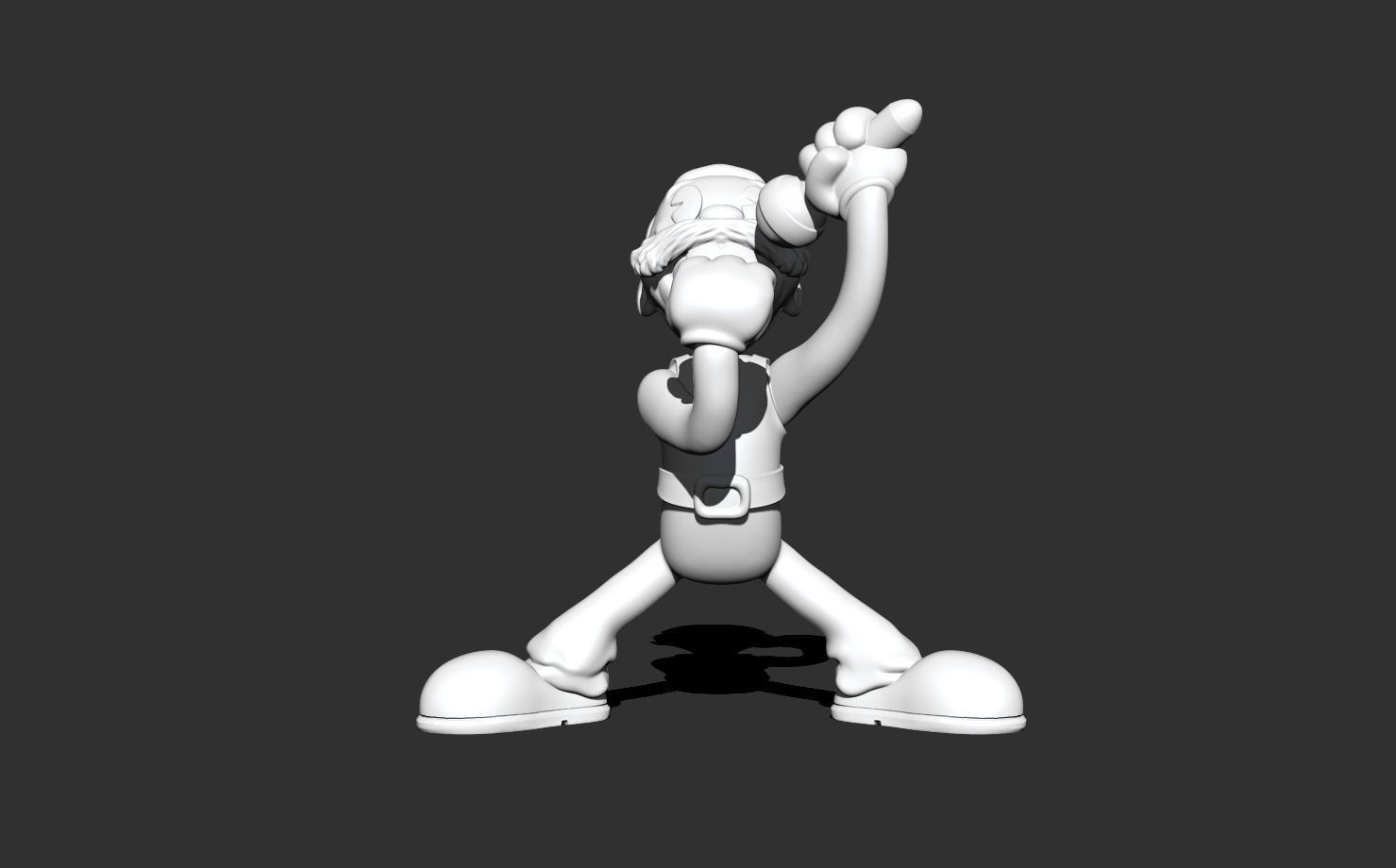 freddie mercury rubber hose 3D print model_1