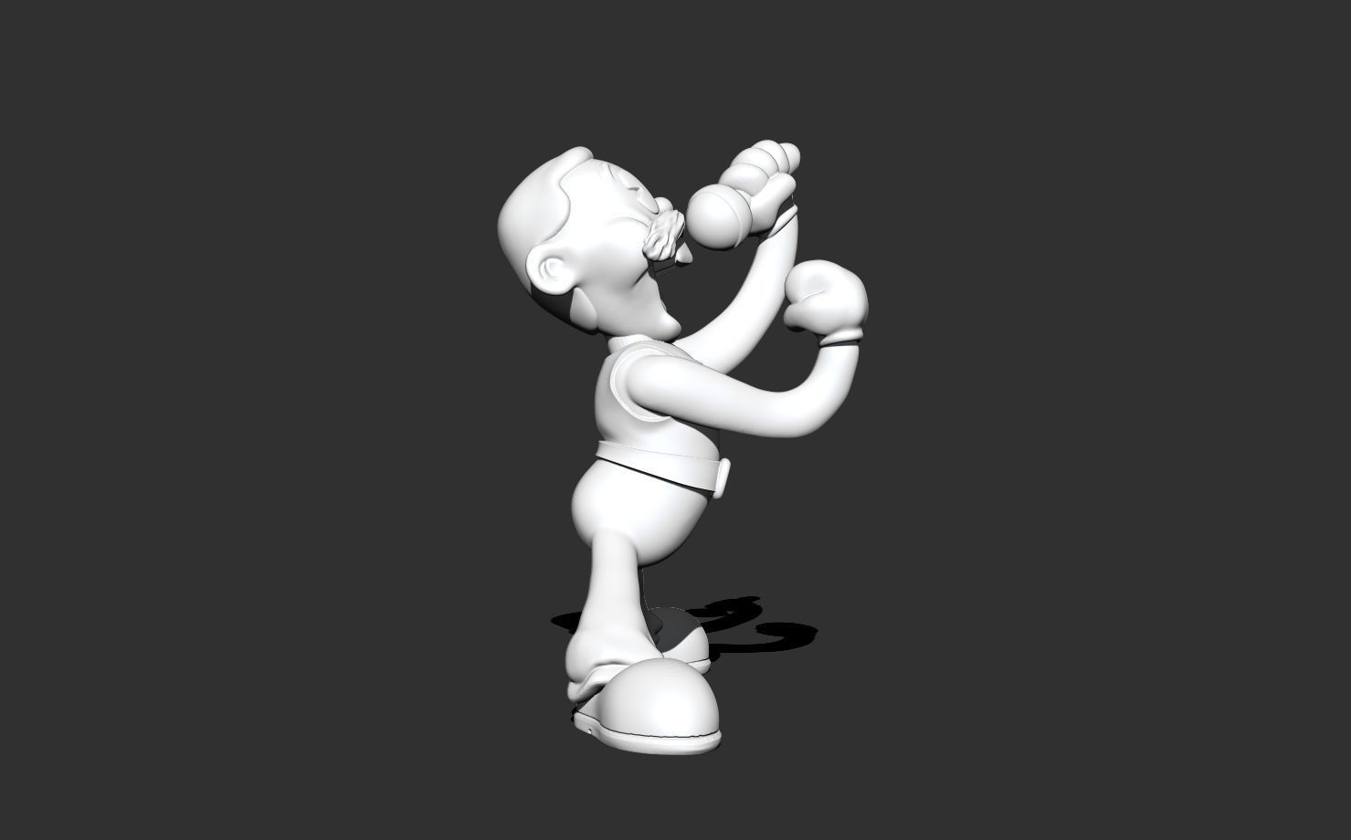 freddie mercury rubber hose 3D print model_2