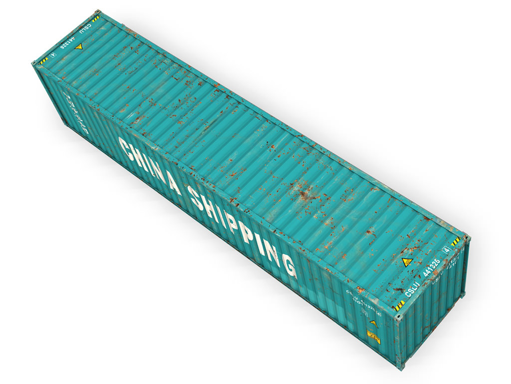40ft Shipping Container - China Shipping 3D model_6