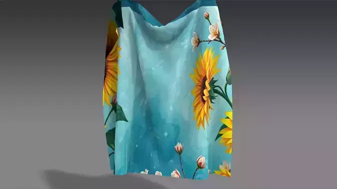 fab 10 twill cotton fabric shiny normal map pattern fabric Low-poly 3D model