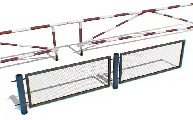 Military Security Gate Fence with Barrier Stop