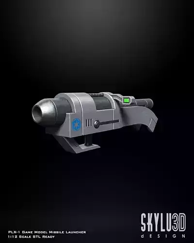 PLX-1 Game Style Missile Launcher One12 Scale 3d print files