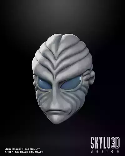 Jedi Hasley Head Sculpt with Saber Hilt