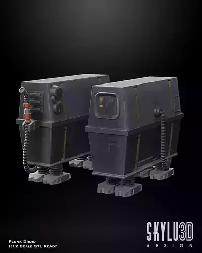 Plunk Droid AVA One12 Scale STL files 3D print model