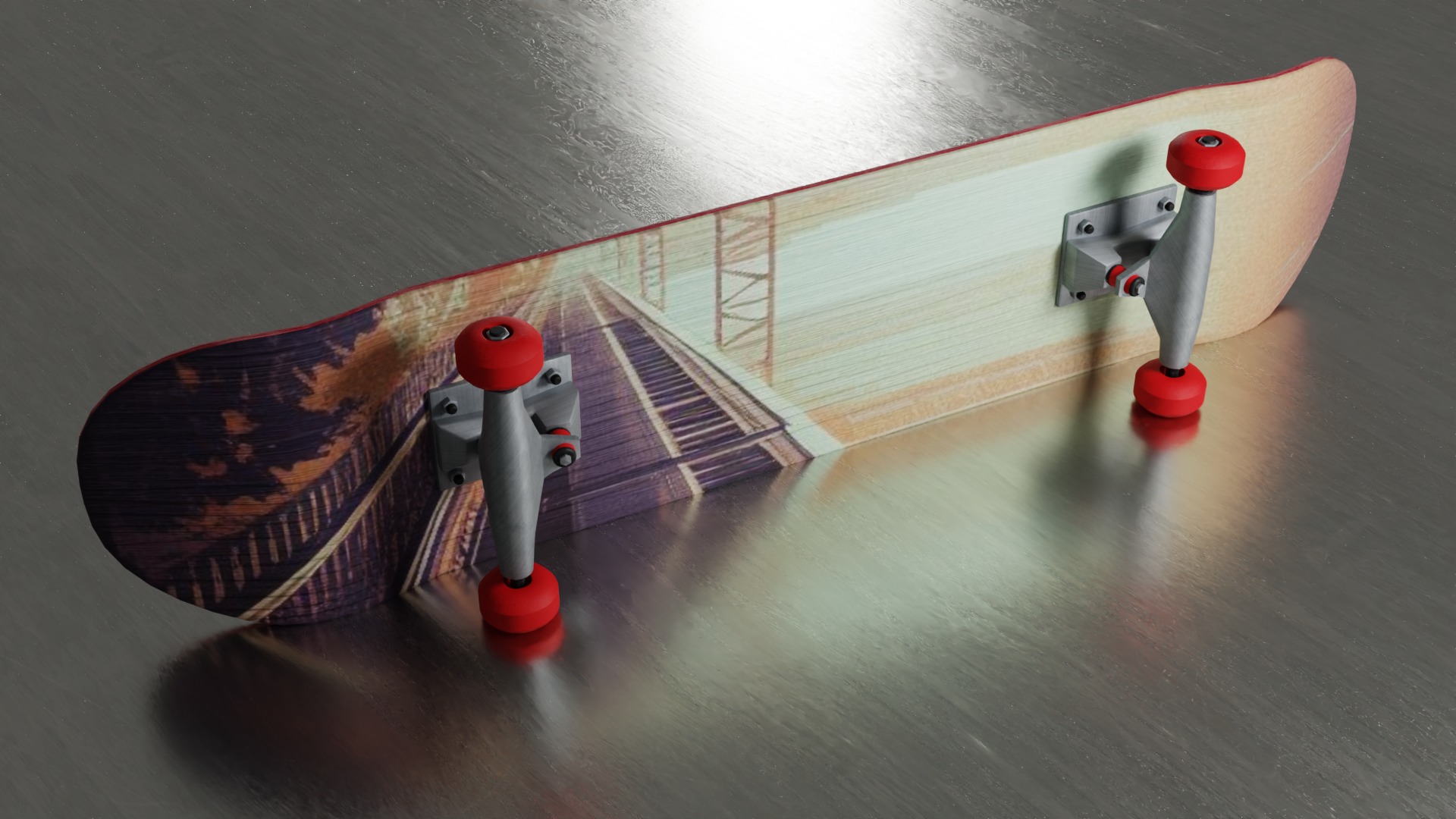 Realistic skateboards AssetPack Low-poly 3D model_2