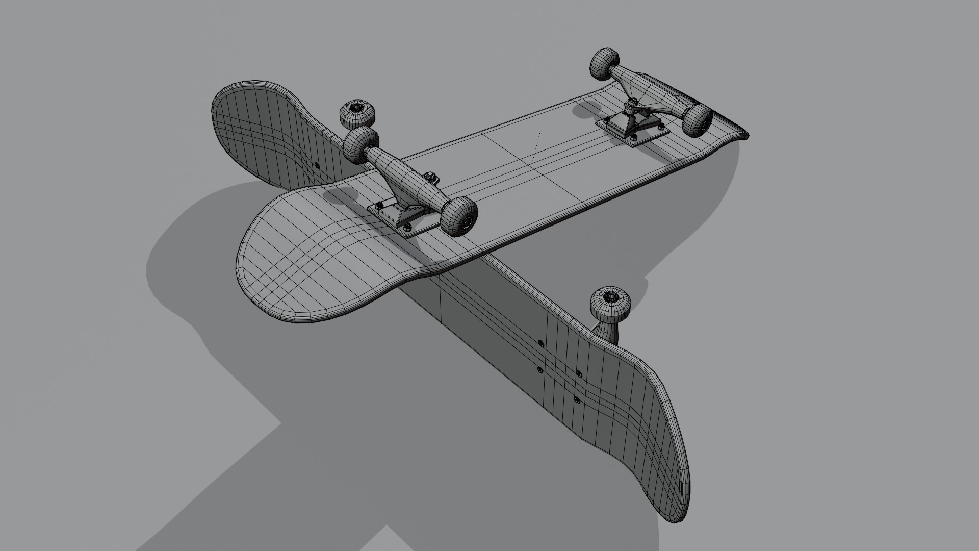 Realistic skateboards AssetPack Low-poly 3D model_19