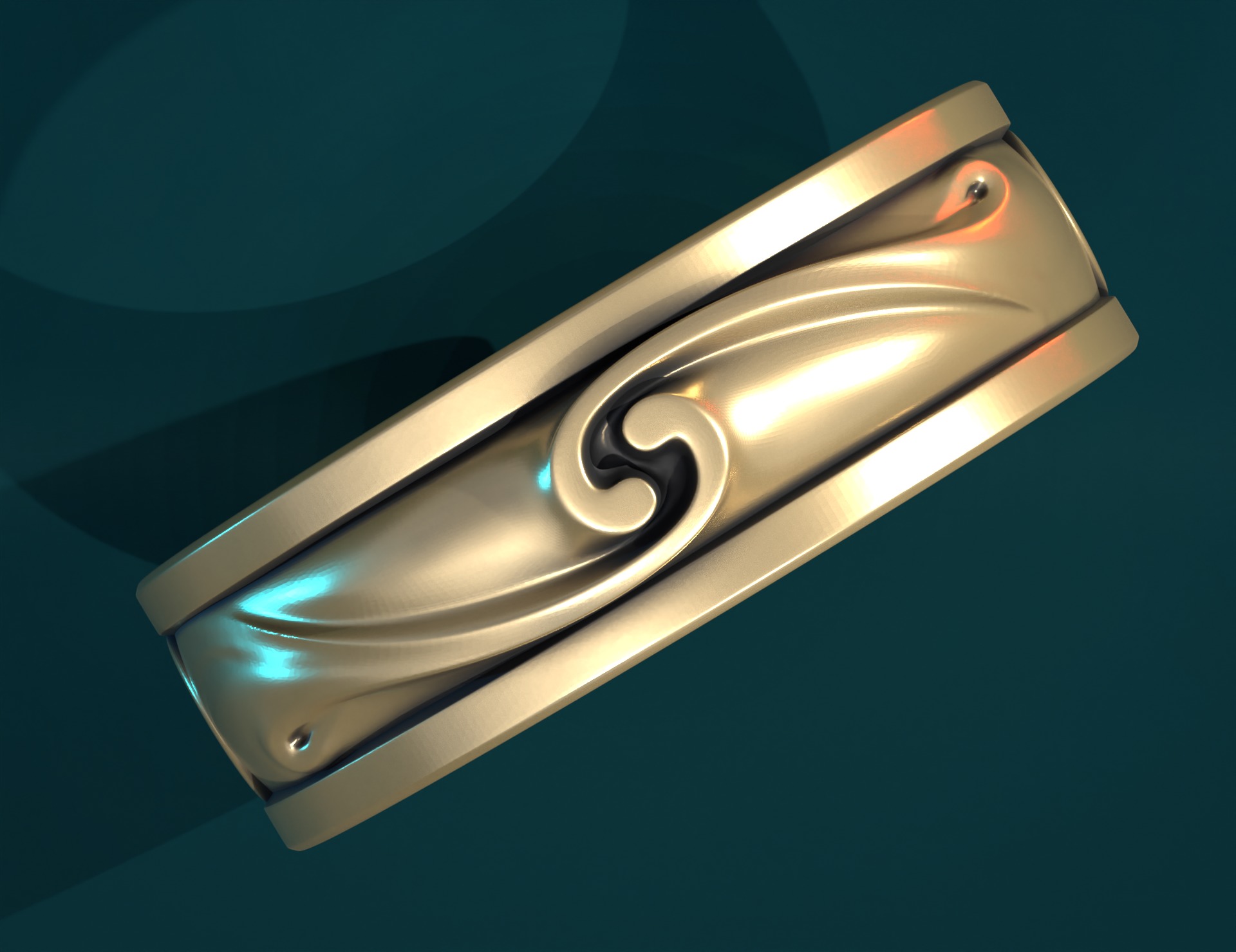 Wedding Rings 3D print model_11