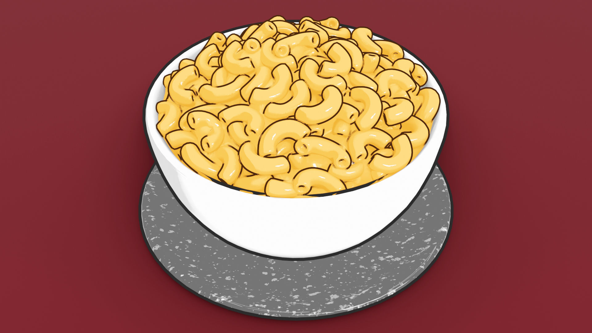 Mac and Cheese 001 3D model_11