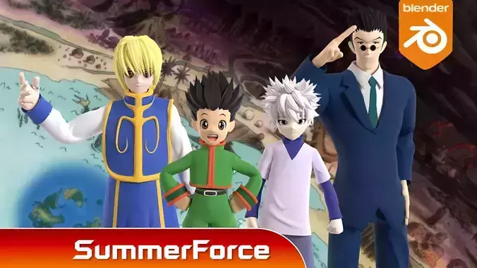 Hunter x Hunter 3D Model Collection
