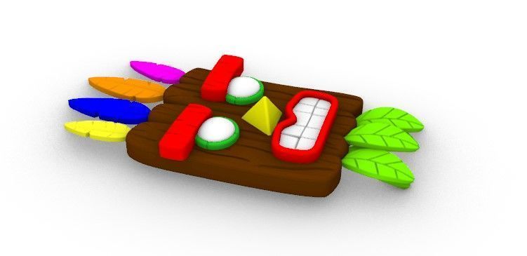 Aku Aku Crash 3D print model_1